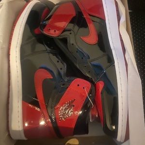 Nike Air Jordan 1 Patent Bred size 13 Mens